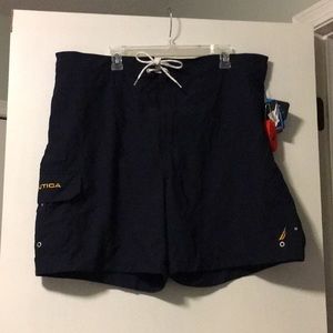 Nautica Navy Blue Swim Trunks